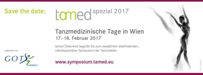 tamed spezial Symposium „Tanzmedizinische Tage“ | Wien | 17.-18. Feb 2017